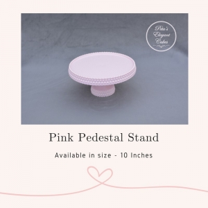 Cake Stand Hire Brisbane, Pink Plastic 10 Inch Stand,