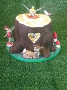 Tinkerbell Cake & Tree Stump, Bambi