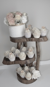 Cupcakes with Swirl, Cupcakes Wedding, Cupcakes & Lace, Carnations on Cake