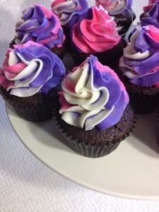 Swirl Cupcakes, Hot Pink & Purple Cupcakes, Girls Cupcakes, Kids Cakes