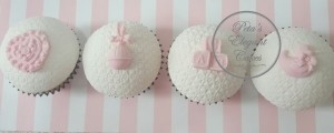 Baby Shower Cupcakes, Girl Baby Shower Cupcakes, Gender Reveal Cakes